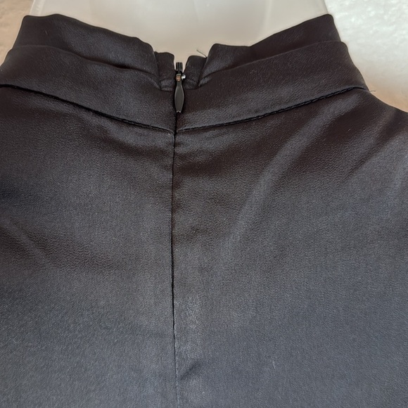 ASTR the Label Black Twist Mock Neck Cutout Peplum Top Size Small NWT - Picture 11 of 14